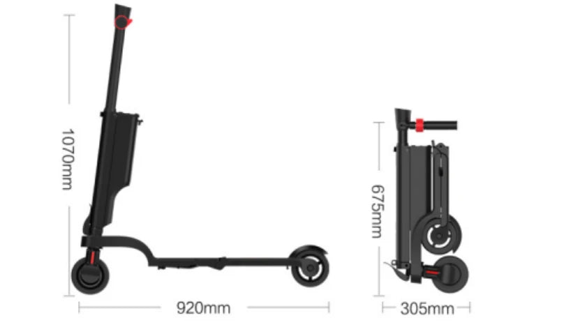 HX X6 Electric Backpack Scooter for Teens + Extra Battery