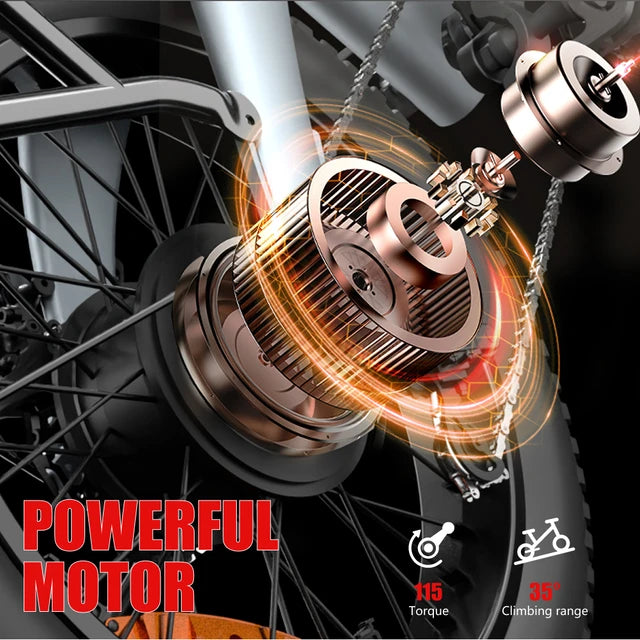 HXeBike Orca 2000W Fat Tire Electric Bike