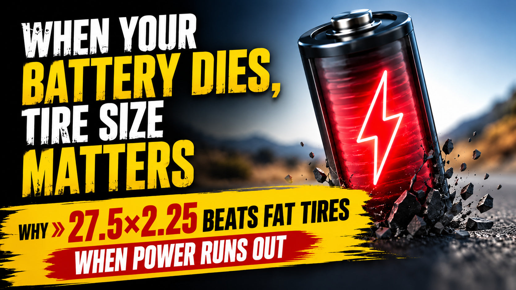 When Your Battery Dies, Tire Size Matters