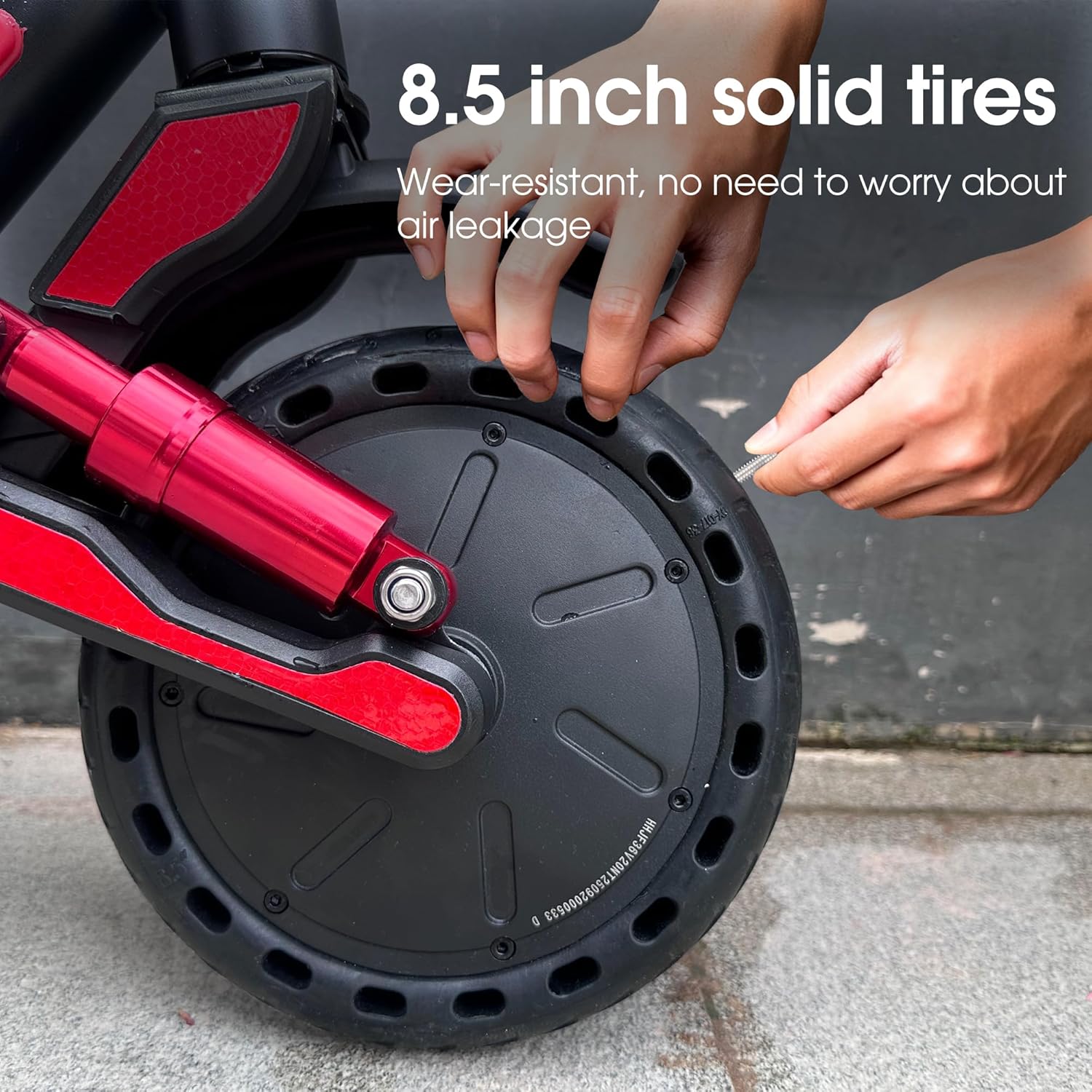 HX D06 Electric Scooter, 500W Motor, Dual Suspension, 20 MPH, Up