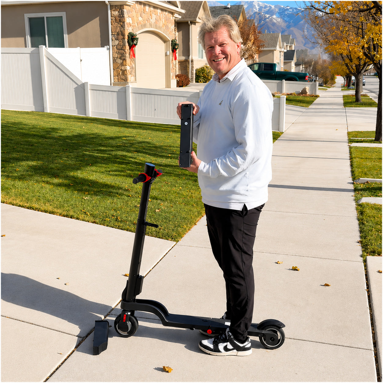 HX X6 Teen Electric Scooter | 16 MPH · 12-Mile Range · Foldable