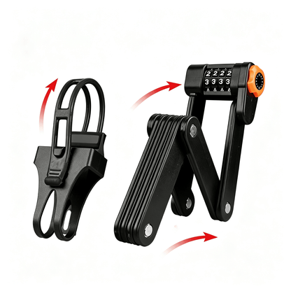Foldable Combination Bike Lock
